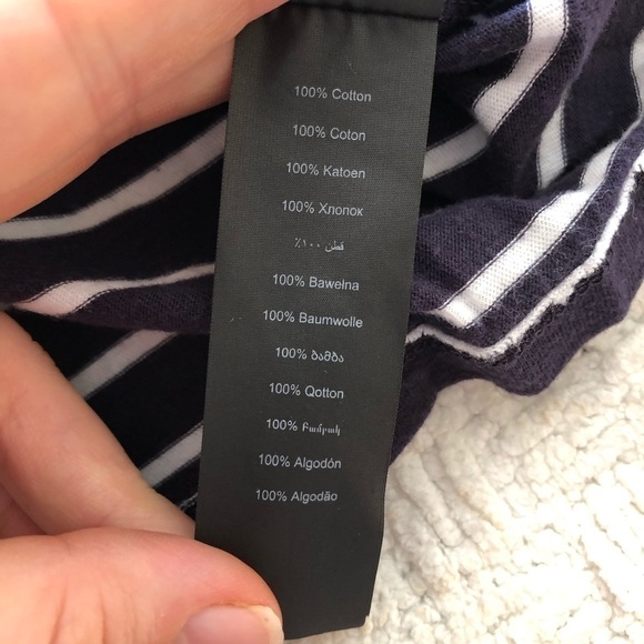 New Look Maternity Stripe 3/4 Sleeve Tee Blue 14 - Picture 6 of 7